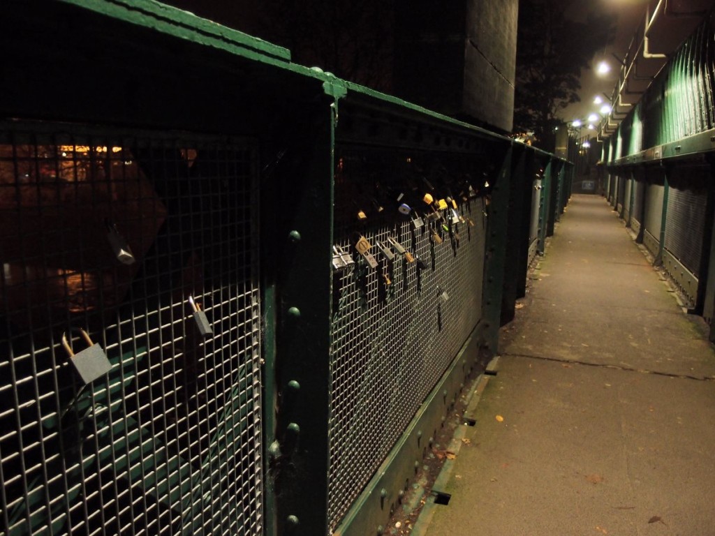 'Love locks' on bridge